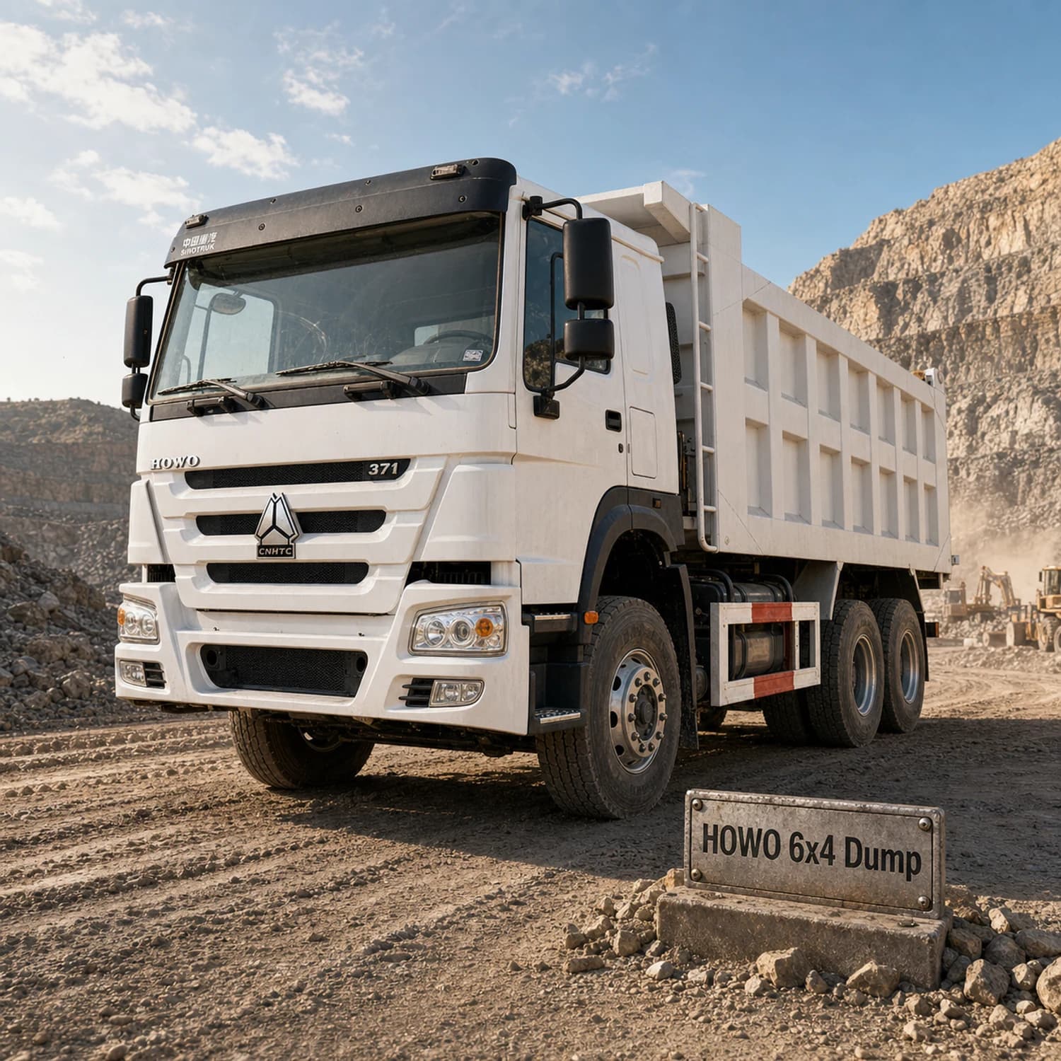 HOWO 6x4 371HP Hydraulic Dump Truck for Export