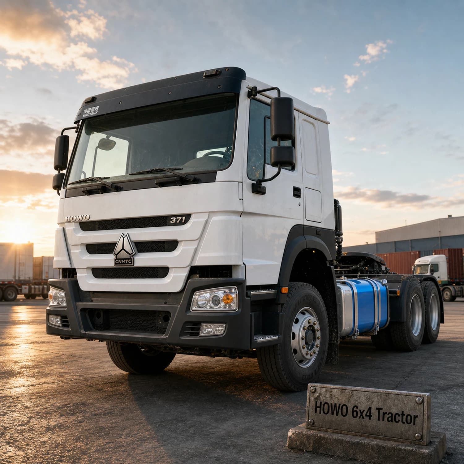 Used HOWO 6x4 371HP Tractor Truck for Export