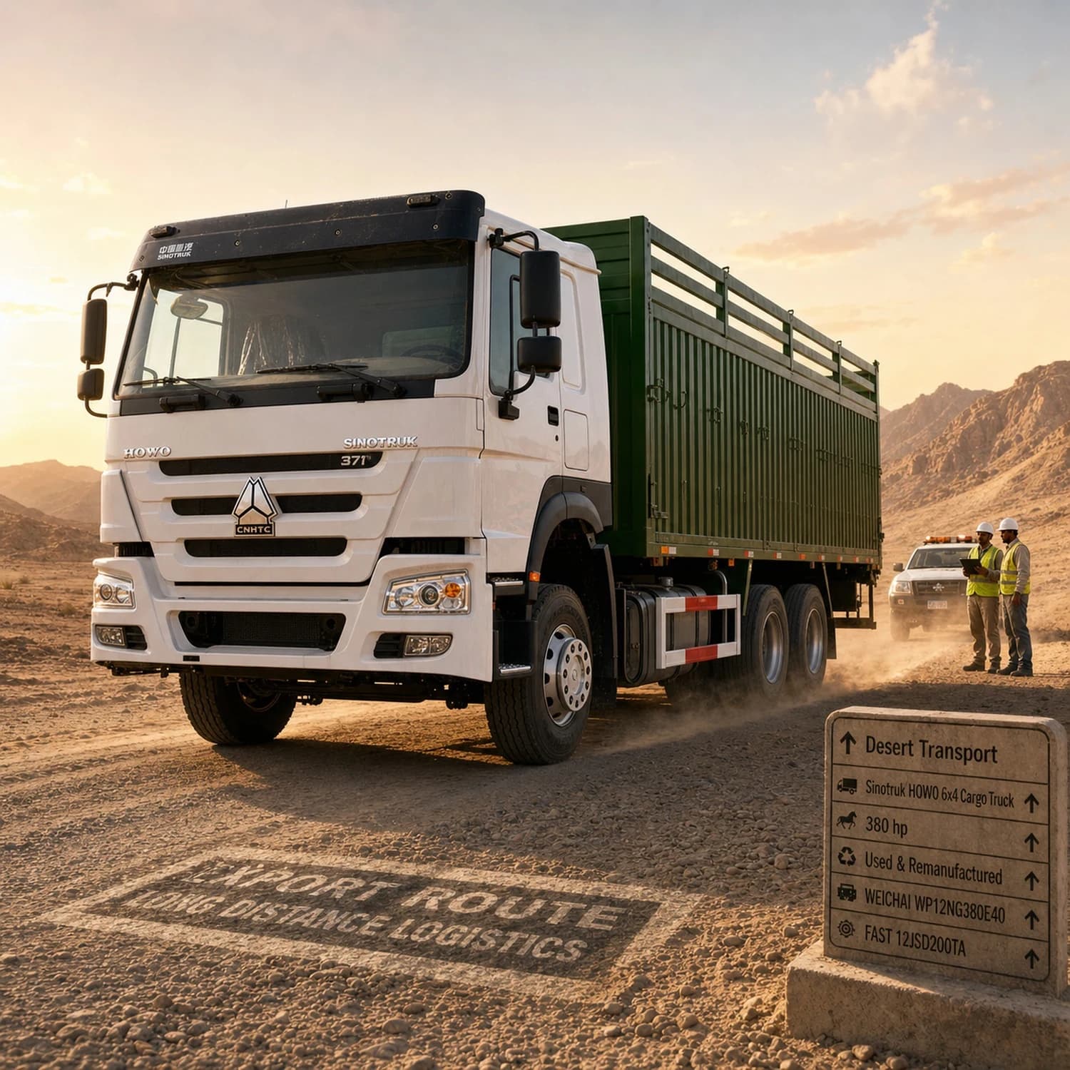 Used HOWO 6x4 Box Cargo Truck for Export