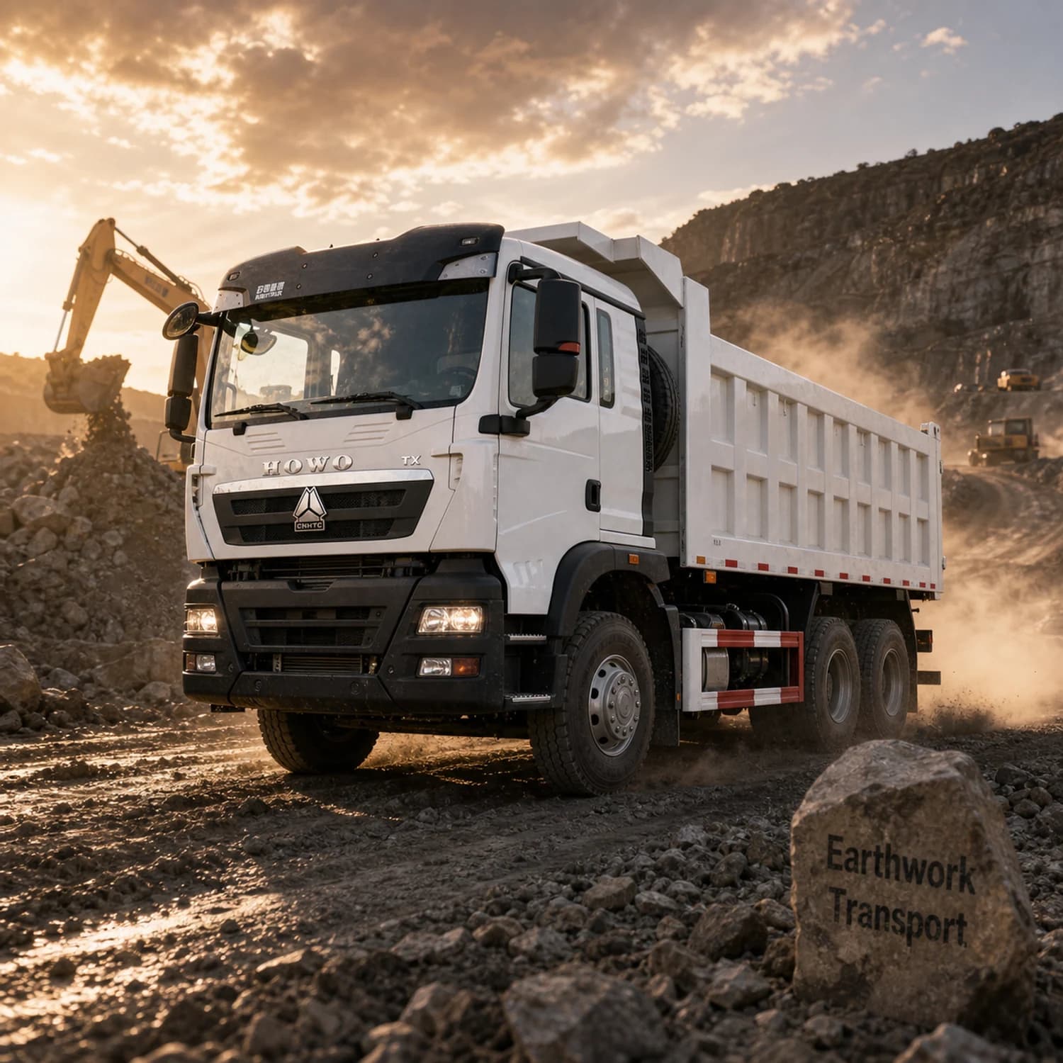Used HOWO TX 6x4 400HP Dump Truck for Africa